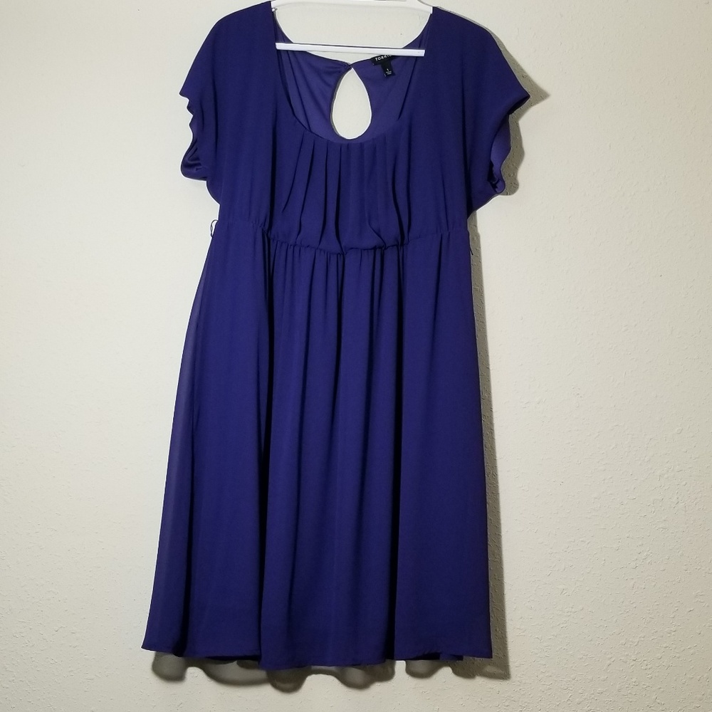 Torrid Flutter Chiffon Dress 1X